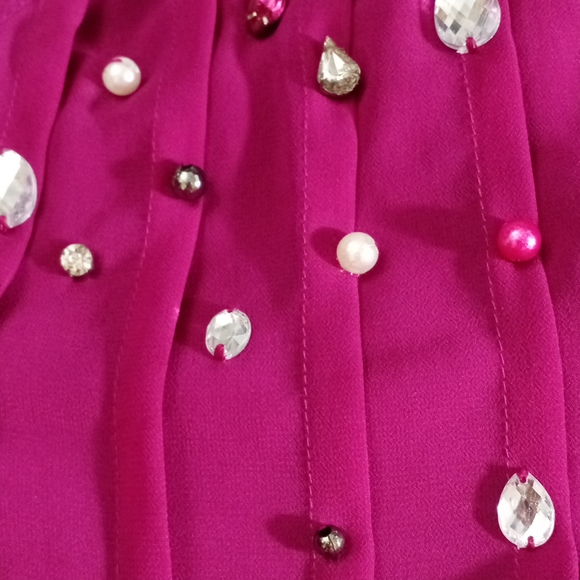 Roaman's Dark Berry Blouse With Studs 💜☔🍇 - Picture 9 of 11